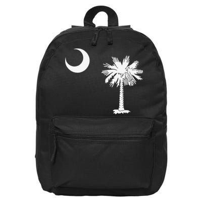 South Carolina State Flag Palmetto Moon SC Pride 16 in Basic Backpack