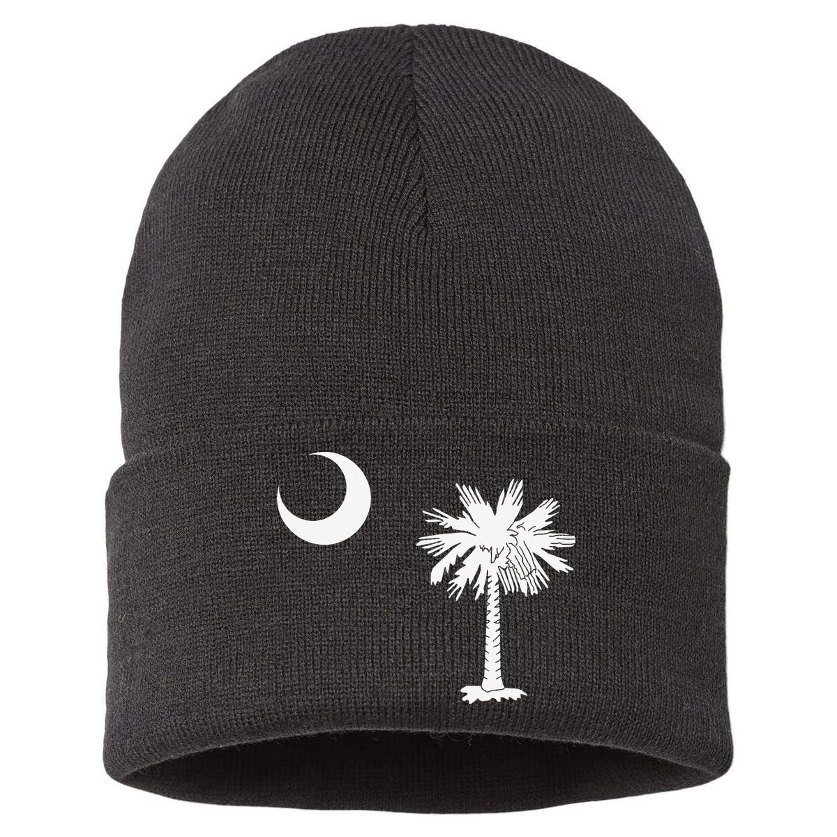 South Carolina State Flag Palmetto Moon SC Pride Sustainable Knit Beanie