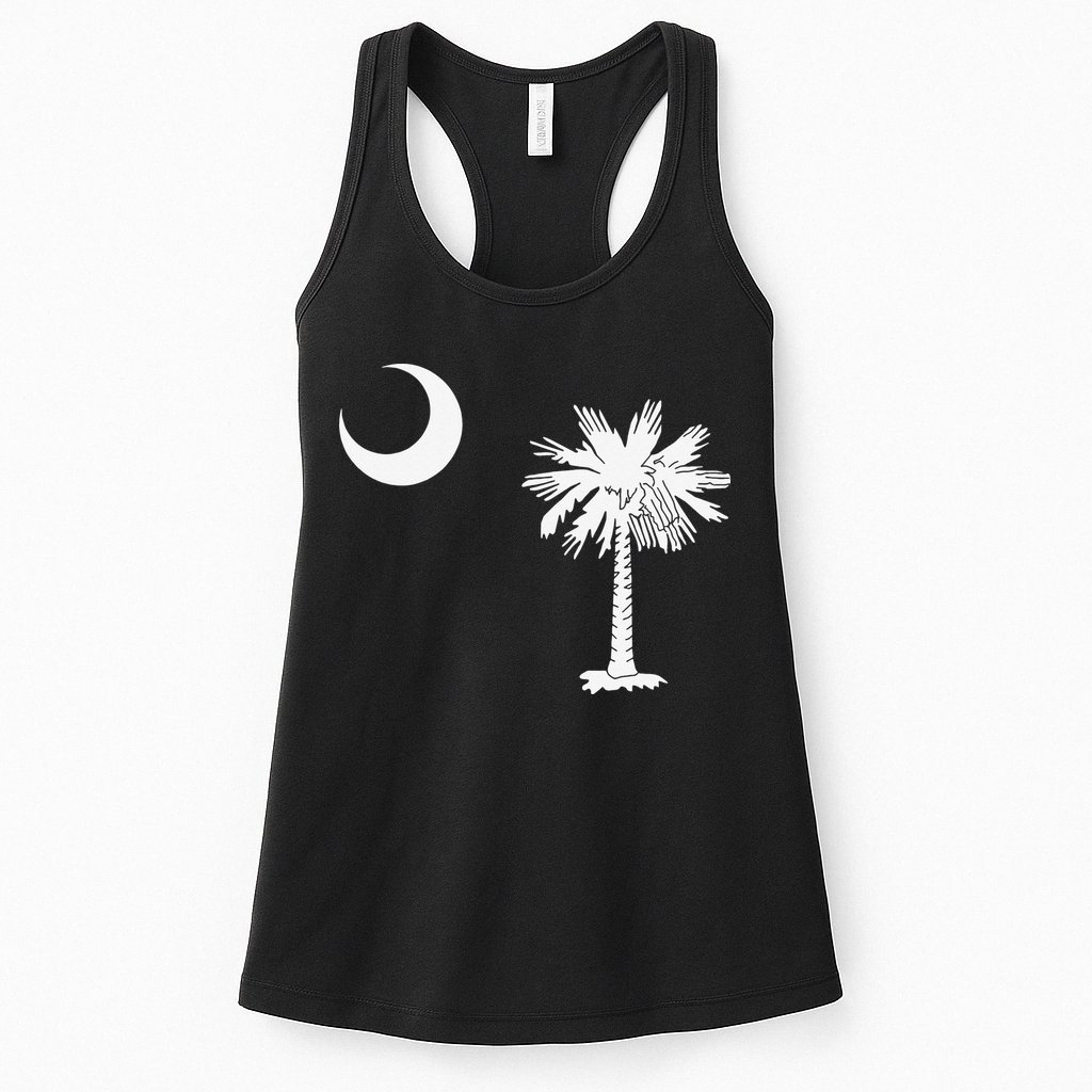 South Carolina State Flag Palmetto Moon SC Pride Womens Tank Top