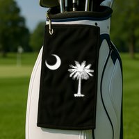 South Carolina State Flag Palmetto Moon SC Pride Golf Towel