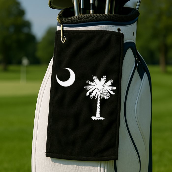 South Carolina State Flag Palmetto Moon SC Pride Golf Towel