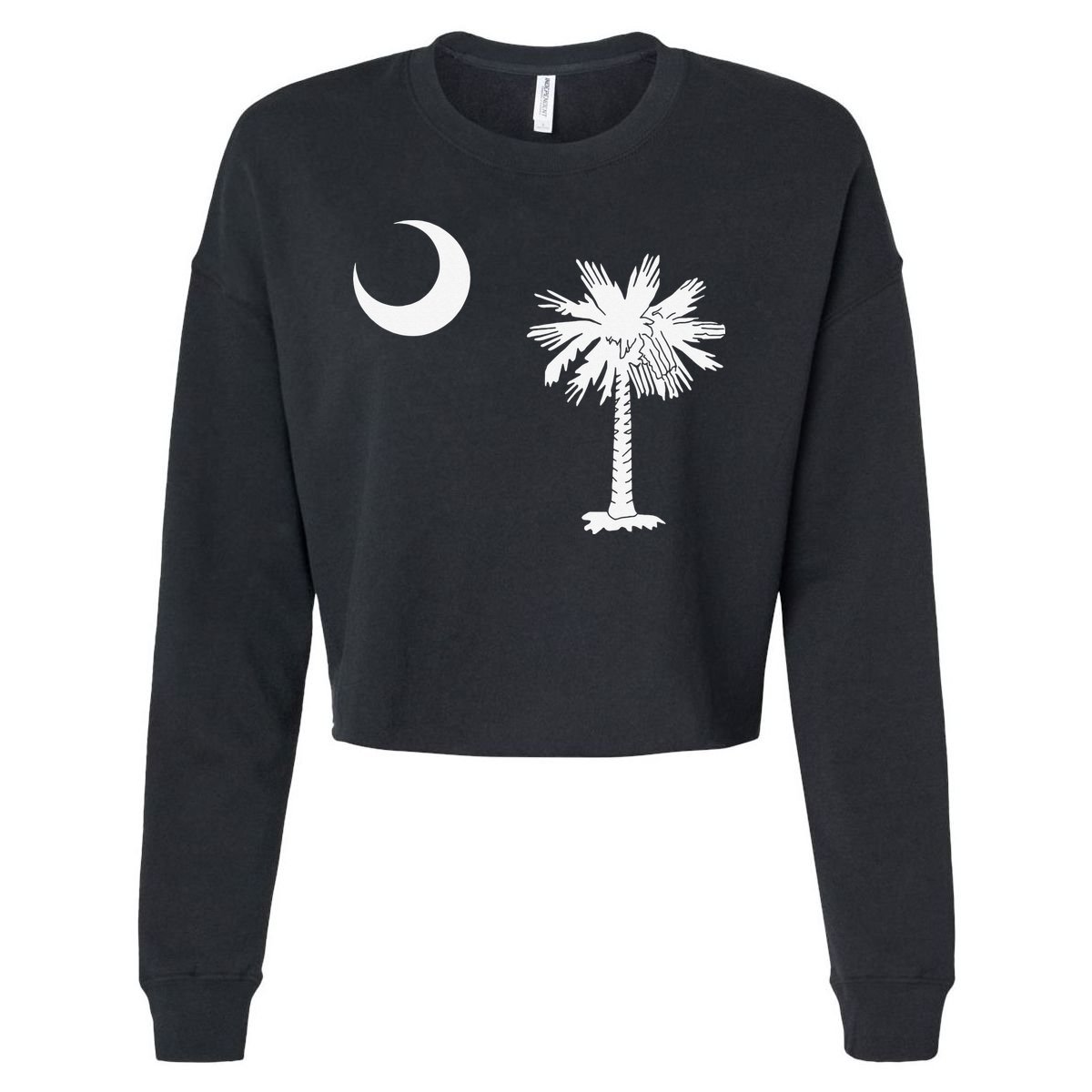 South Carolina State Flag Palmetto Moon SC Pride Cropped Pullover Crew