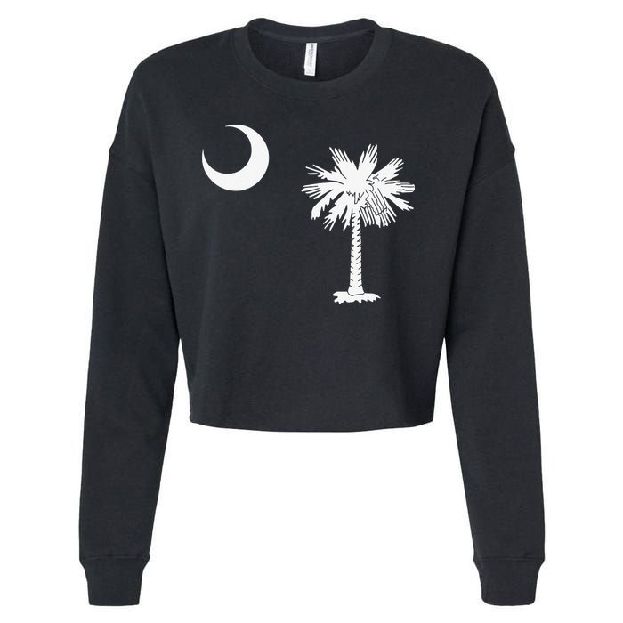 South Carolina State Flag Palmetto Moon SC Pride Cropped Pullover Crew