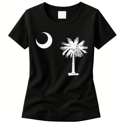 South Carolina State Flag Palmetto Moon SC Pride Womens T-Shirt