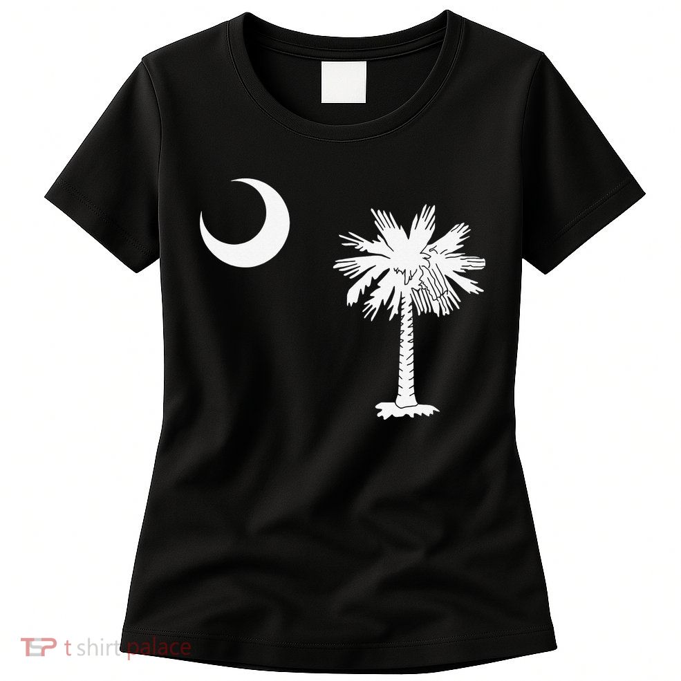 South Carolina State Flag Palmetto Moon SC Pride Womens T-Shirt