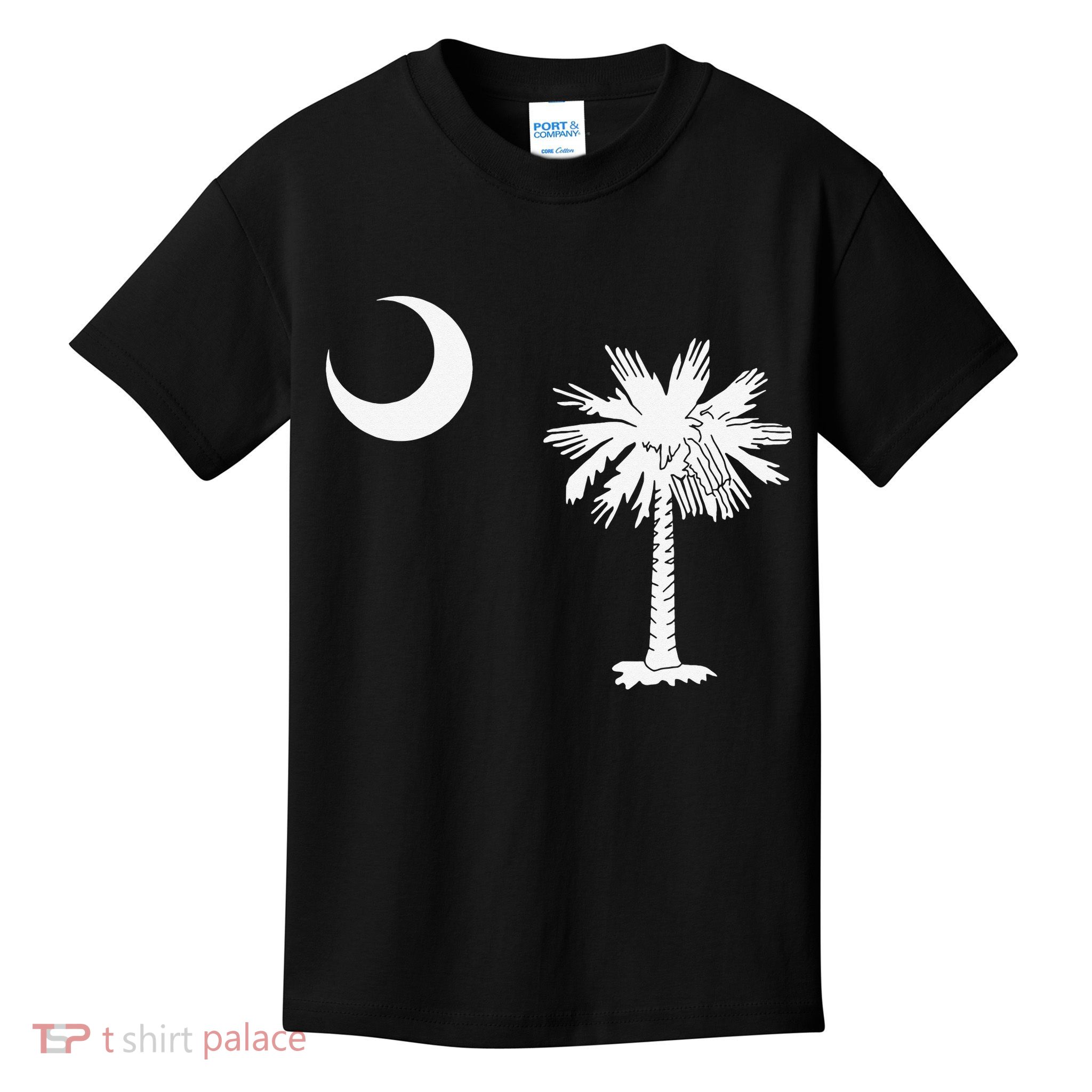 South Carolina State Flag Palmetto Moon SC Pride Kids T-Shirt