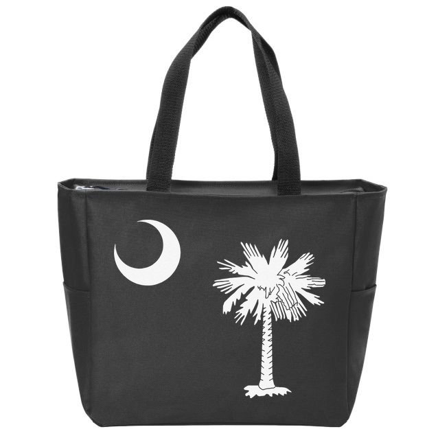 South Carolina State Flag Palmetto Moon SC Pride Zip Tote Bag