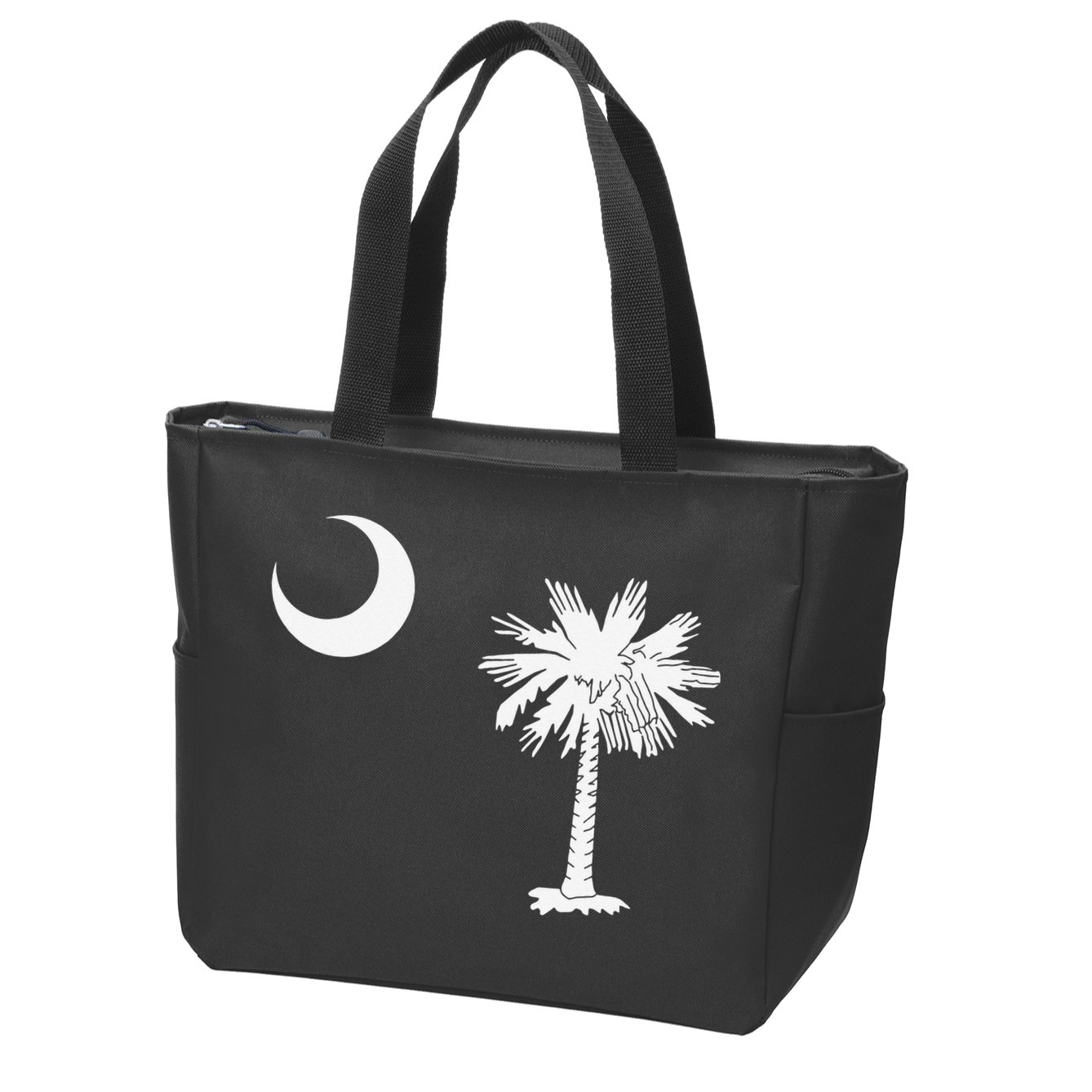South Carolina State Flag Palmetto Moon SC Pride Zip Tote Bag