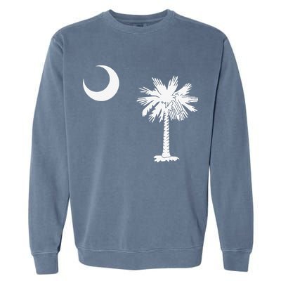 South Carolina State Flag Palmetto Moon SC Pride Garment-Dyed Sweatshirt
