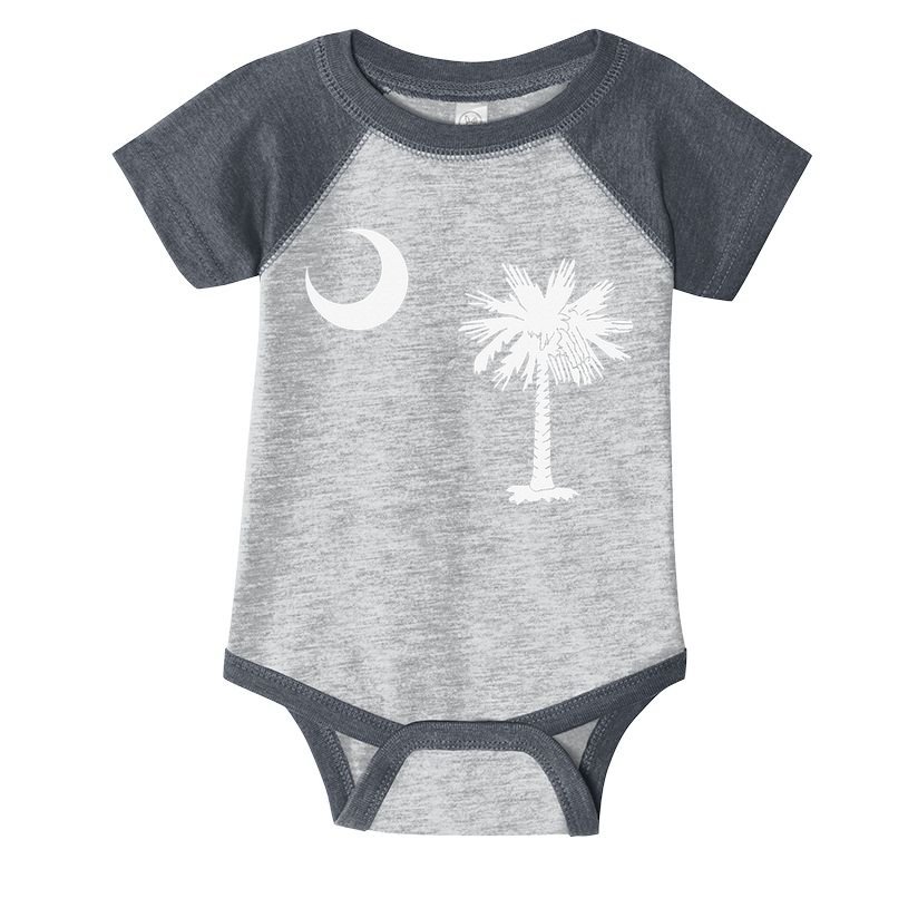 South Carolina State Flag Palmetto Moon SC Pride Infant Baby Jersey Bodysuit