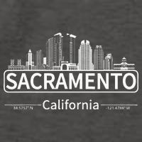 Sacramento California Skyline Travel To Sacramento Vector Backpack