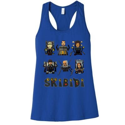 Skibiditoilet Costume Speaker Man Camera Man Tv Man Women's Racerback Tank