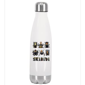 Skibiditoilet Costume Speaker Man Camera Man Tv Man Stainless Steel Insulated Water Bottle