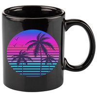 Sunset Cool Summer Vacation Women Beach Palm Tree 11oz C Handle Ceramic Mug