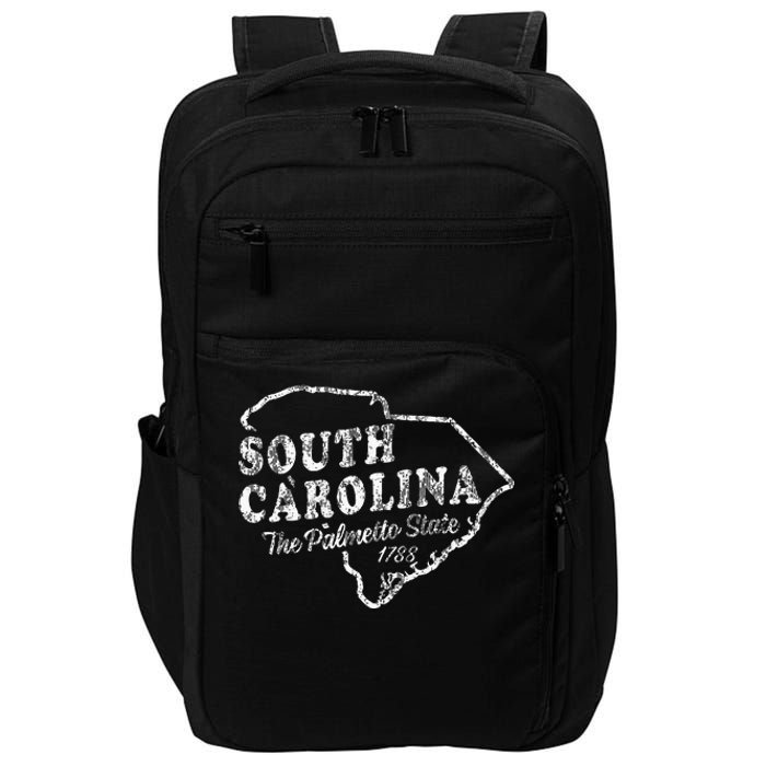 South Carolina Sc Vintage Graphic Palmetto State Impact Tech Backpack