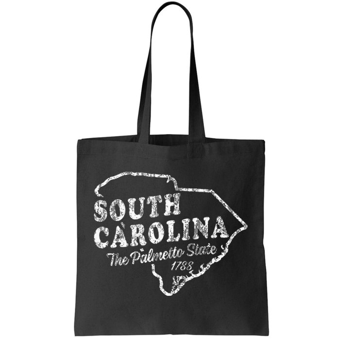 South Carolina Sc Vintage Graphic Palmetto State Tote Bag