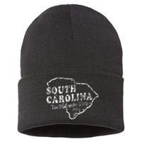 South Carolina Sc Vintage Graphic Palmetto State Sustainable Knit Beanie