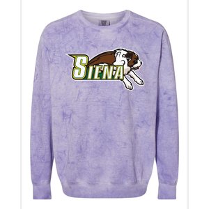 Siena College Saints Throwback St. Bernard Colorblast Crewneck Sweatshirt