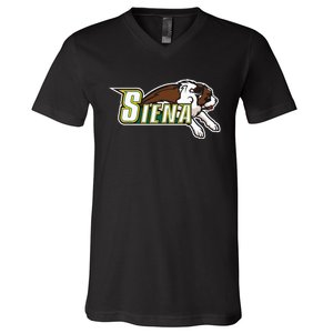 Siena College Saints Throwback St. Bernard V-Neck T-Shirt