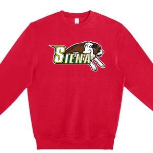 Siena College Saints Throwback St. Bernard Premium Crewneck Sweatshirt