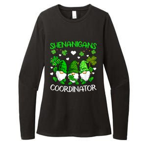 Shenanigans Coordinator St Patricks Day Green Gnomes Lovers Womens CVC Long Sleeve Shirt