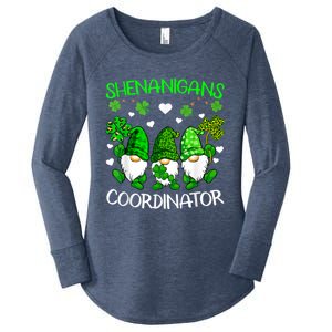 Shenanigans Coordinator St Patricks Day Green Gnomes Lovers Women's Perfect Tri Tunic Long Sleeve Shirt