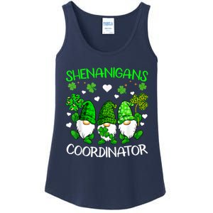 Shenanigans Coordinator St Patricks Day Green Gnomes Lovers Ladies Essential Tank