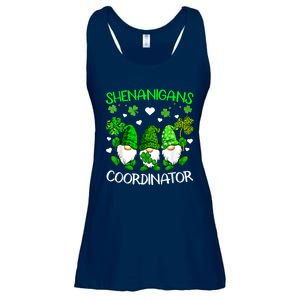 Shenanigans Coordinator St Patricks Day Green Gnomes Lovers Ladies Essential Flowy Tank