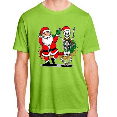 Santa Claus & Skeleton Christmas Adult ChromaSoft Performance T-Shirt