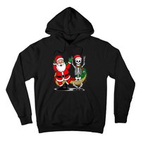 Santa Claus & Skeleton Christmas Hoodie