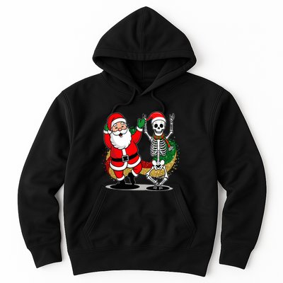 Santa Claus & Skeleton Christmas Hoodie