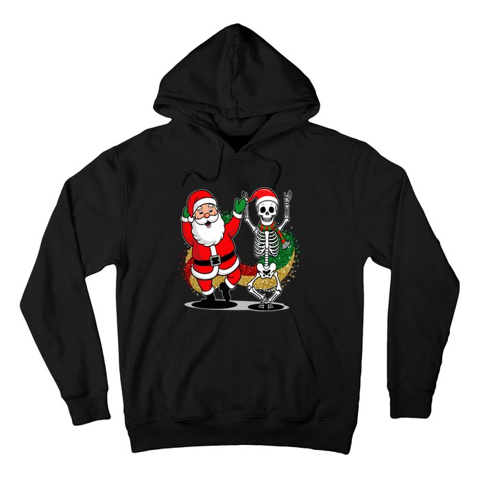 Santa Claus & Skeleton Christmas Hoodie