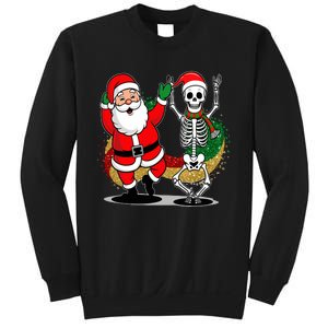 Santa Claus & Skeleton Christmas Sweatshirt