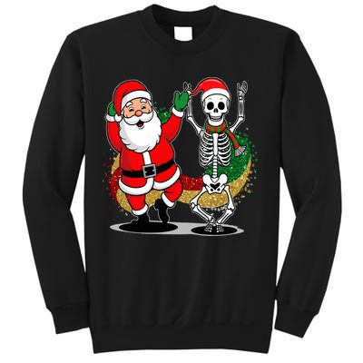 Santa Claus & Skeleton Christmas Sweatshirt