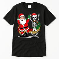 Santa Claus & Skeleton Christmas Tall T-Shirt