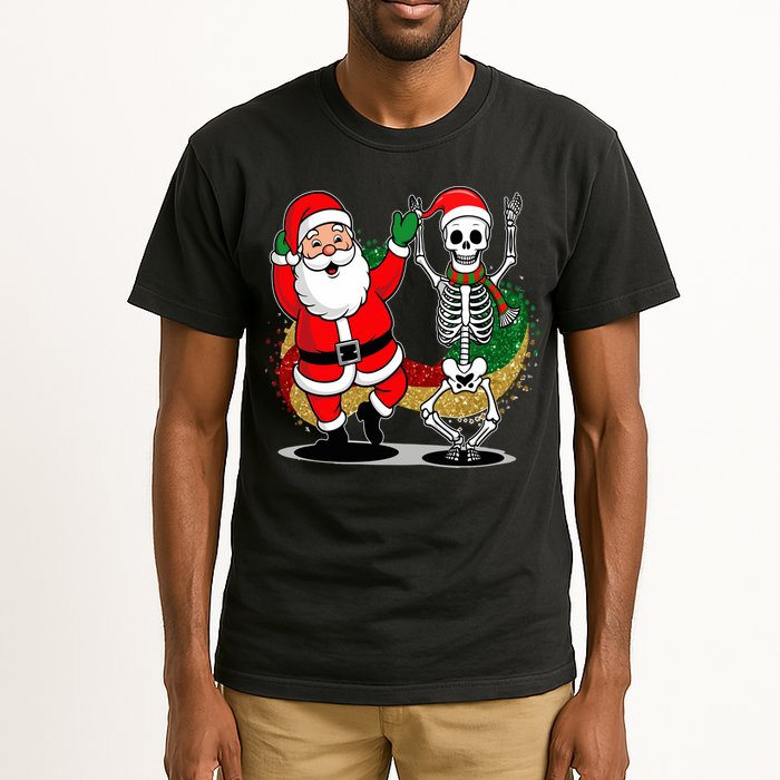 Santa Claus & Skeleton Christmas Tall T-Shirt