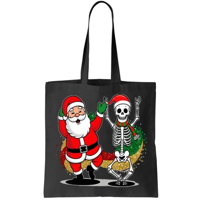Santa Claus & Skeleton Christmas Bag