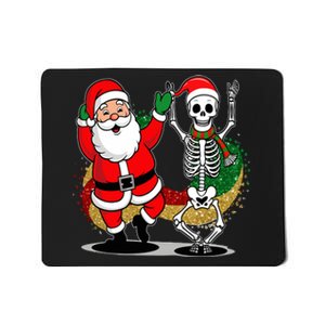 Santa Claus & Skeleton Christmas Mousepad