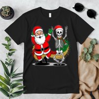 Santa Claus & Skeleton Christmas Premium T-Shirt