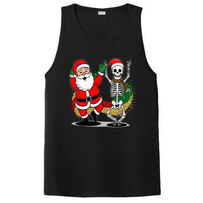 Santa Claus & Skeleton Christmas PosiCharge Competitor Tank