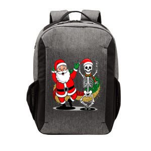 Santa Claus & Skeleton Christmas Vector Backpack