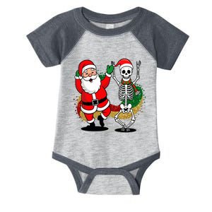 Santa Claus & Skeleton Christmas Infant Baby Jersey Bodysuit