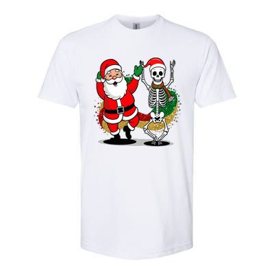 Santa Claus & Skeleton Christmas Softstyle® CVC T-Shirt