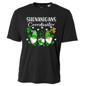 Shenanigans Coordinator St Patricks Day Gnomes Green Proud Cooling Performance Crew T-Shirt