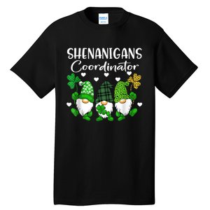 Shenanigans Coordinator St Patricks Day Gnomes Green Proud Tall T-Shirt