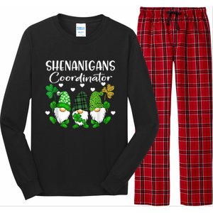 Shenanigans Coordinator St Patricks Day Gnomes Green Proud Long Sleeve Pajama Set