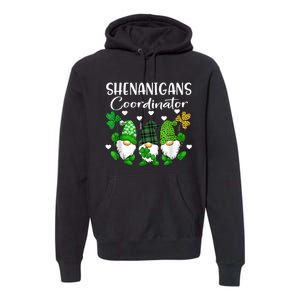 Shenanigans Coordinator St Patricks Day Gnomes Green Proud Premium Hoodie