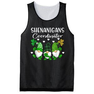 Shenanigans Coordinator St Patricks Day Gnomes Green Proud Mesh Reversible Basketball Jersey Tank