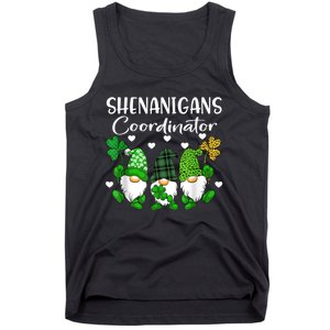 Shenanigans Coordinator St Patricks Day Gnomes Green Proud Tank Top