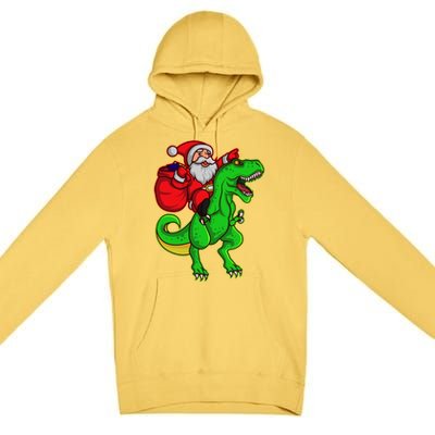 Santa Claus Sweater Dad Christmas Dino Trex Tree Rex Meaningful Gift Premium Pullover Hoodie